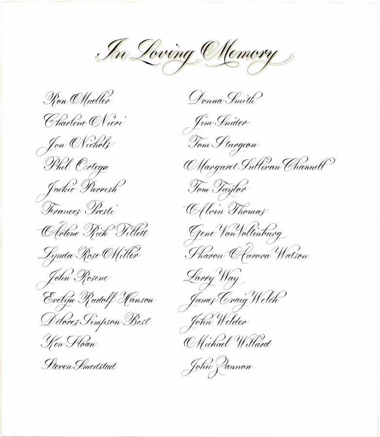 Memorial Certificate